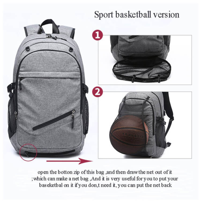 SW-BAP004 Basketball Laptop Backpack - Image 5