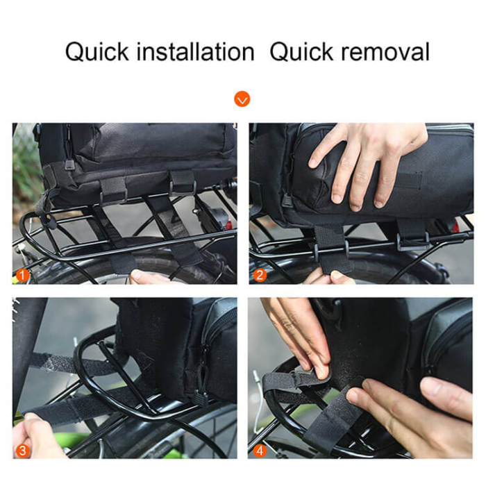 Waterproof Black Bike Packing Bag - Image 6