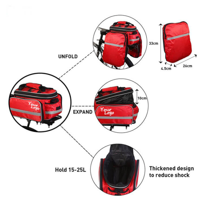 Waterproof Riding Bike Handlebar Pannier Bag - Image 3