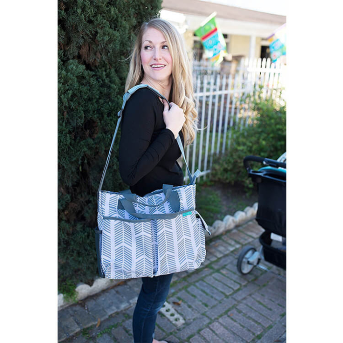 Nylon Mom Bag Set With Baby Bottle Warmer Bag - Image 5