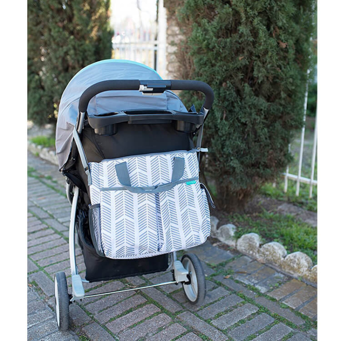 Nylon Mom Bag Set With Baby Bottle Warmer Bag - Image 4