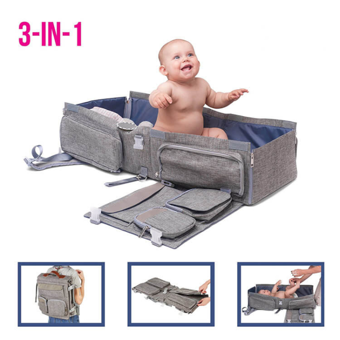 Foldable 3 in 1 Diaper Bag - Image 4