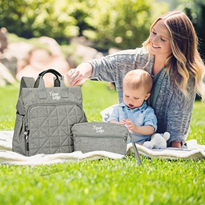Diaper Bag Set With Baby Changing Pa - Image 6
