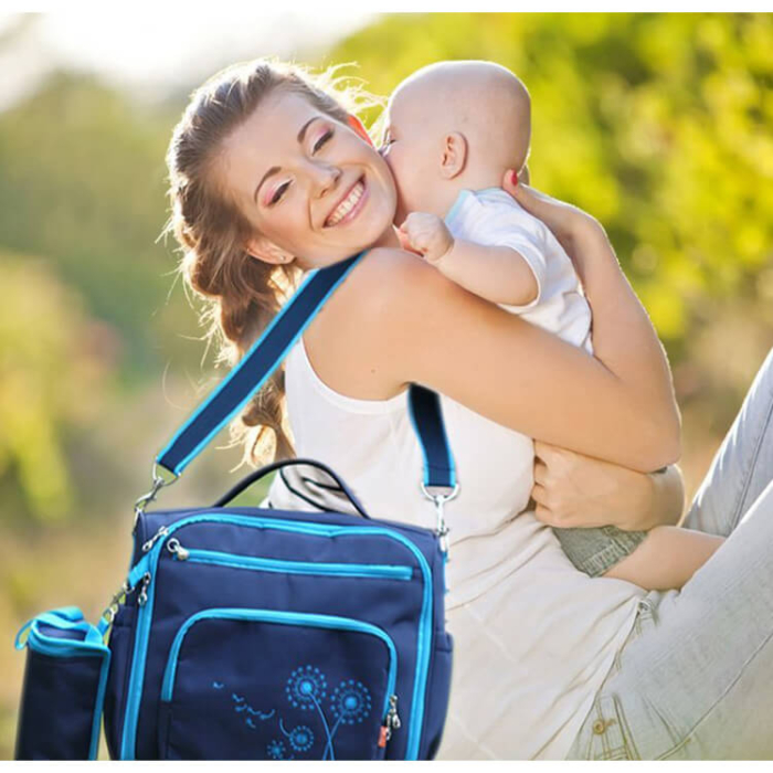 All In One Baby Bag Tote Backpack - Image 4