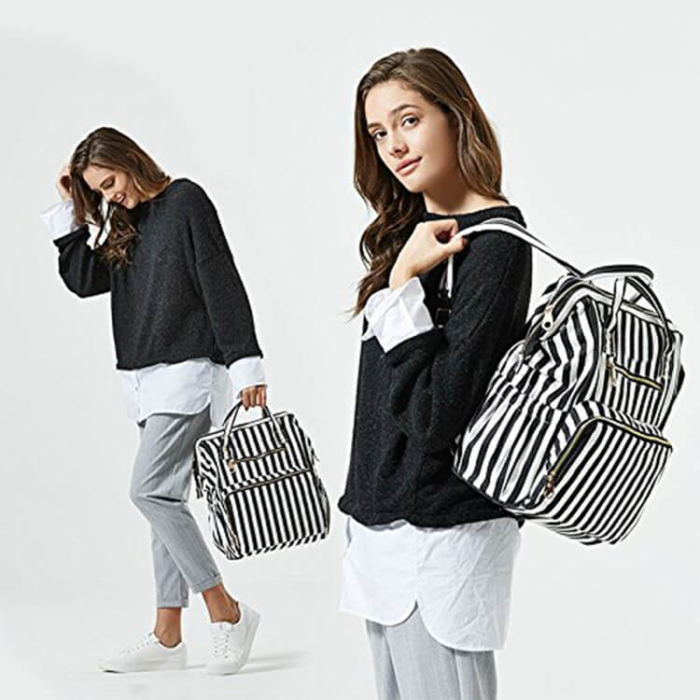 Stripes Diaper Bag For Moms - Image 8