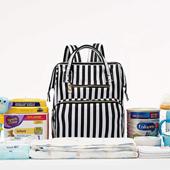 Stripes Diaper Bag For Moms - Image 7
