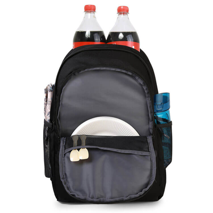 Black Backpack Cooler Bag With Custom Logo - Image 7