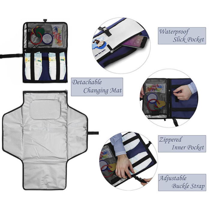 Portable Changing Pad Foldable Baby Diaper Changing Mat - Image 5