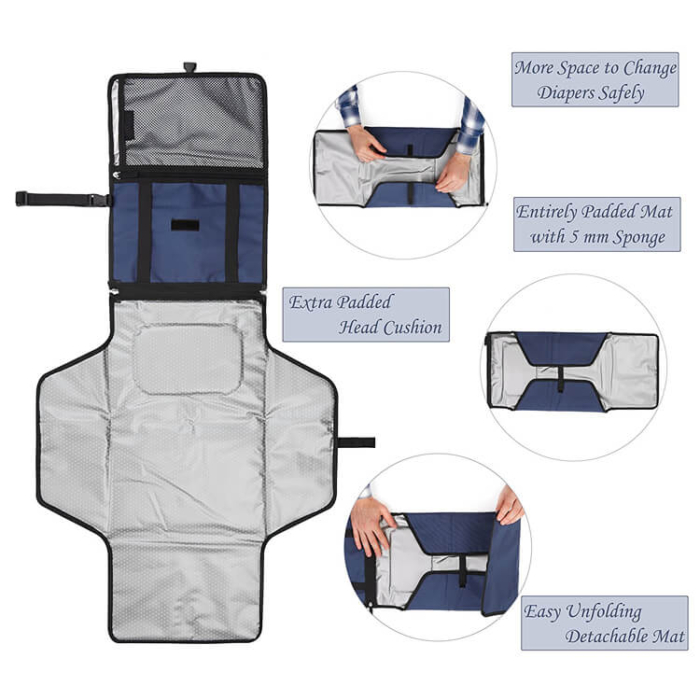 Portable Changing Pad Foldable Baby Diaper Changing Mat - Image 3