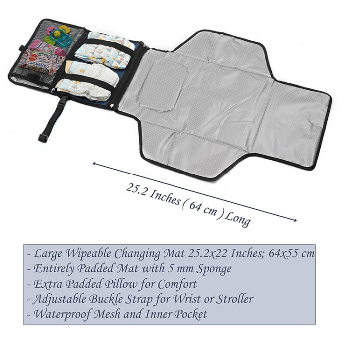 Portable Changing Pad Foldable Baby Diaper Changing Mat - Image 9