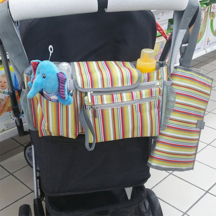 Striped Diaper Bag - Image 2
