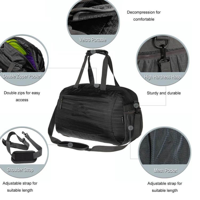 Waterproof Nylon Outdoor Weekend Bag - Image 5
