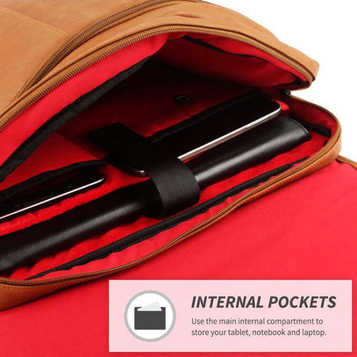 Brown Leather Shoulder Bag - Image 3