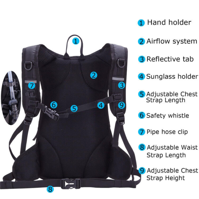 Hiking hydration backpack - Image 4