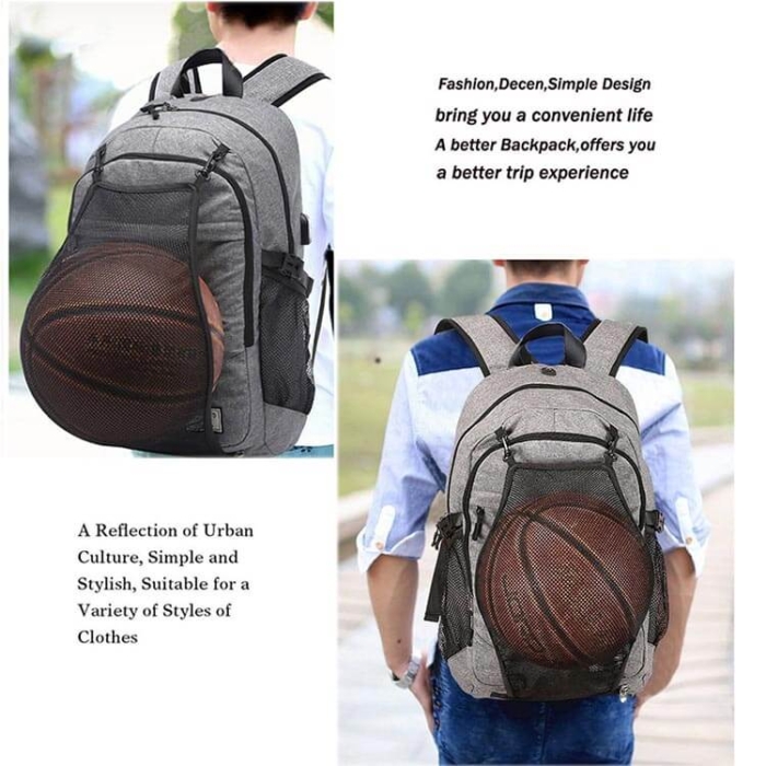 Excellent laptop backpack with basketball function - Image 2
